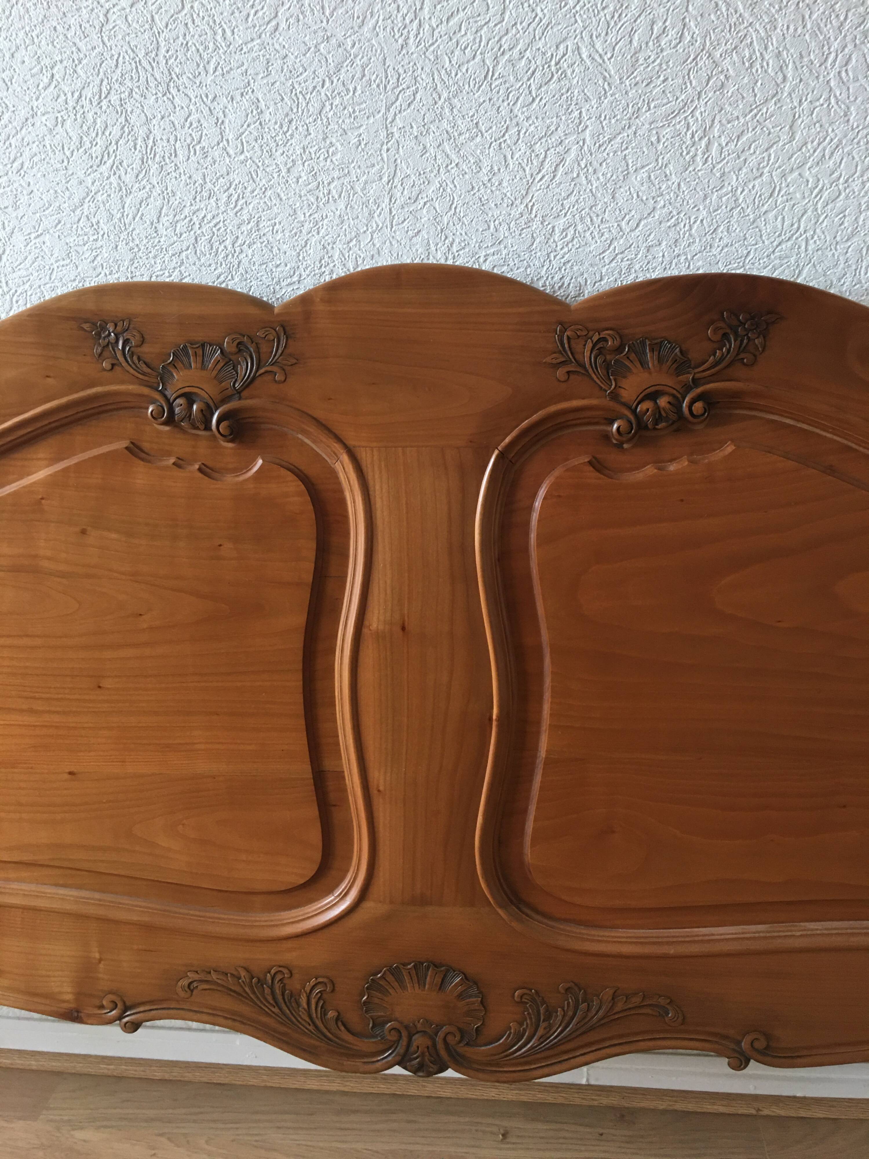 Solid wood headboard and footboard