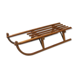 Vintage beech sledge Davos Germina 60/70 made in Gdr