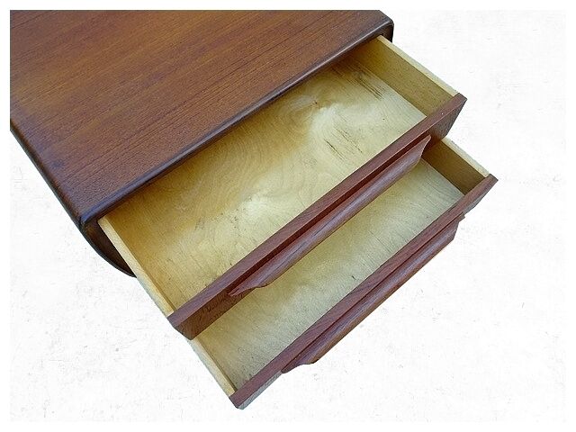 Danish bedside table by Johannes Andersen vintage 1950 Scandinavian teak