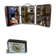 Vintage beveled barber triptych mirror from the 1950s