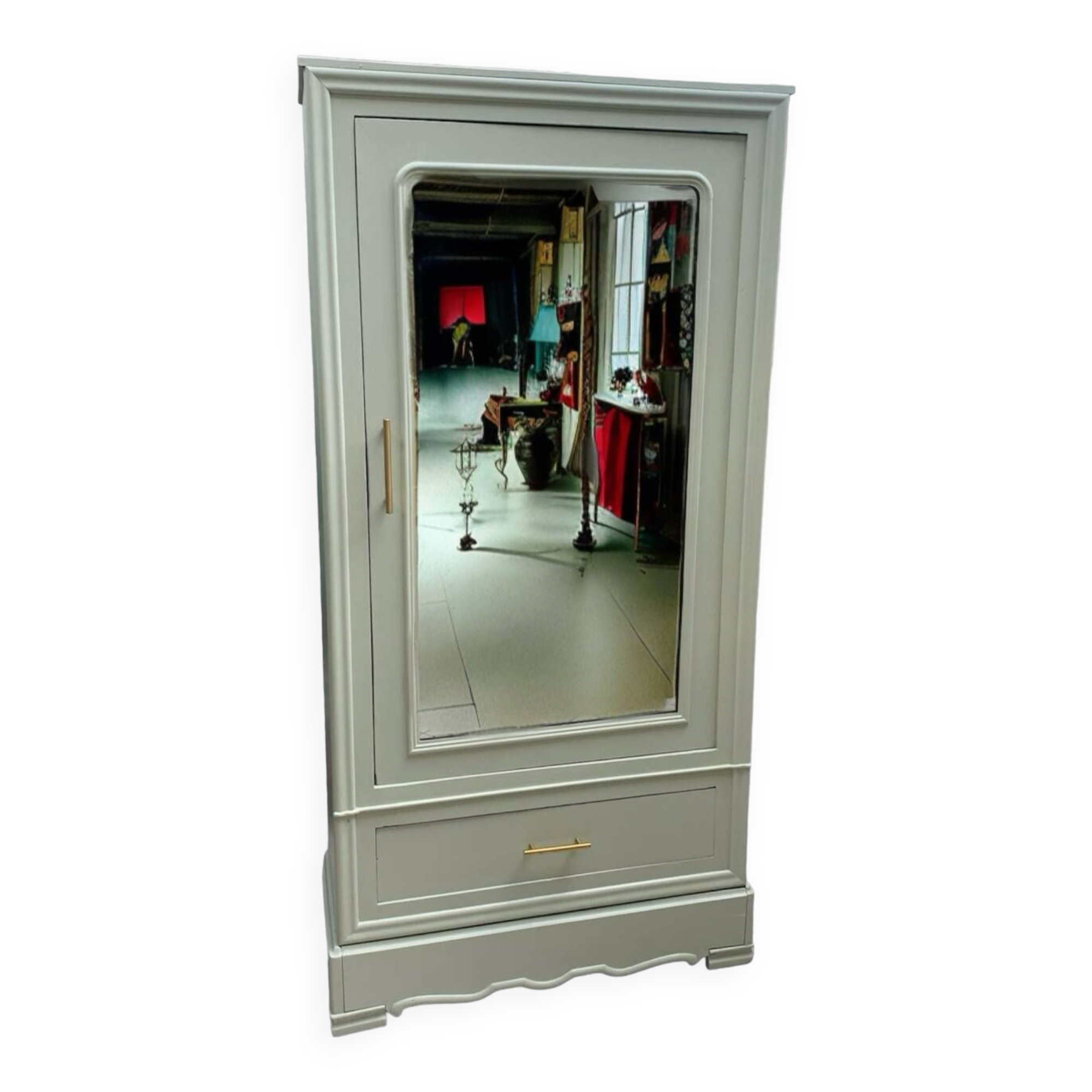 Old wooden bonnet cupboard