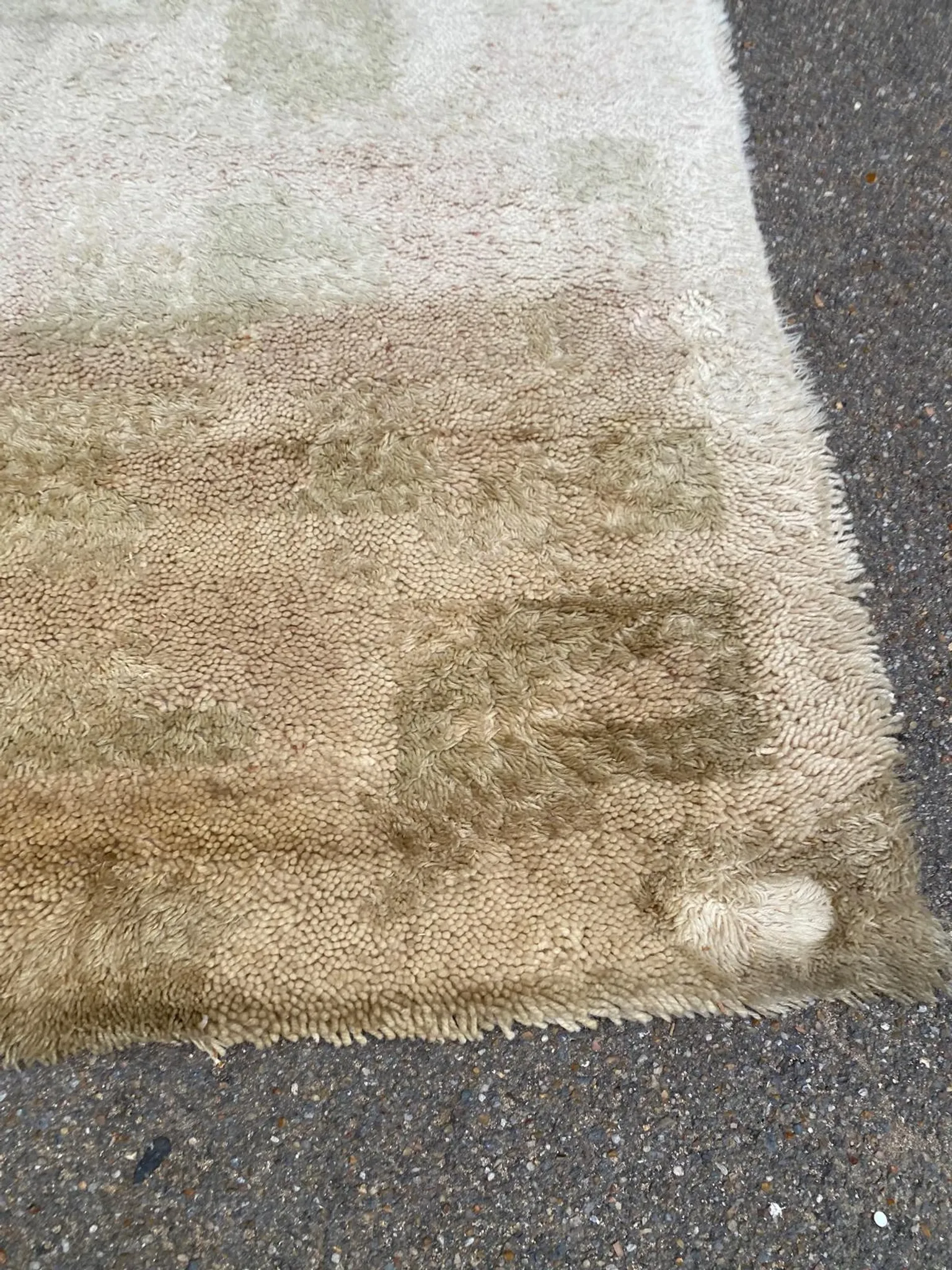 Mid-century scandinavian rug ege berber stratos denmark (183x275) 1970