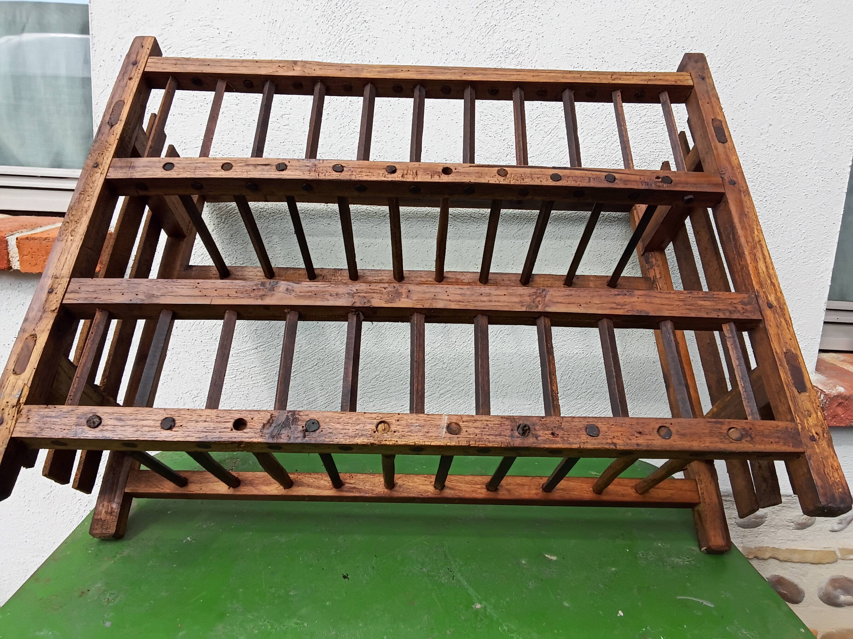 Wooden wall shelf