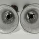 Pair of bronze and glass sconces  1900