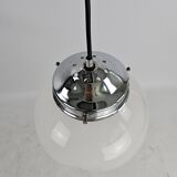 Lampe suspendue en verre de Murano effet brume en forme de vague