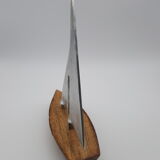 Wooden boat sail metallic metal brushed navy decoration