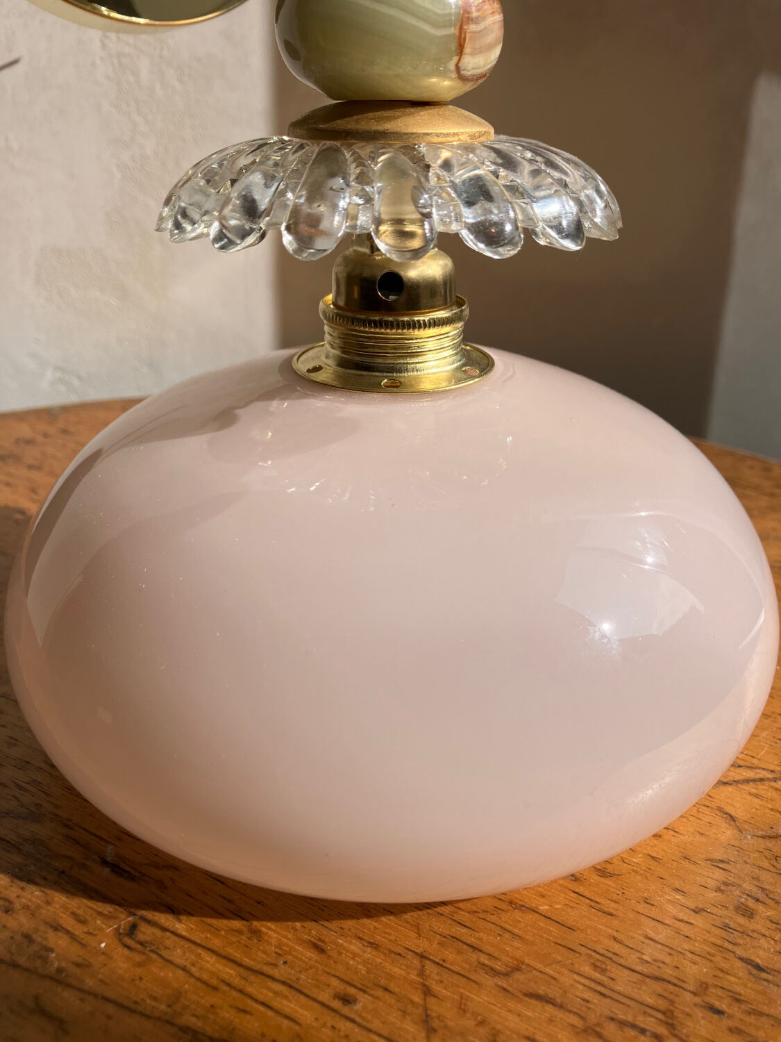 Vintage opaline wall light