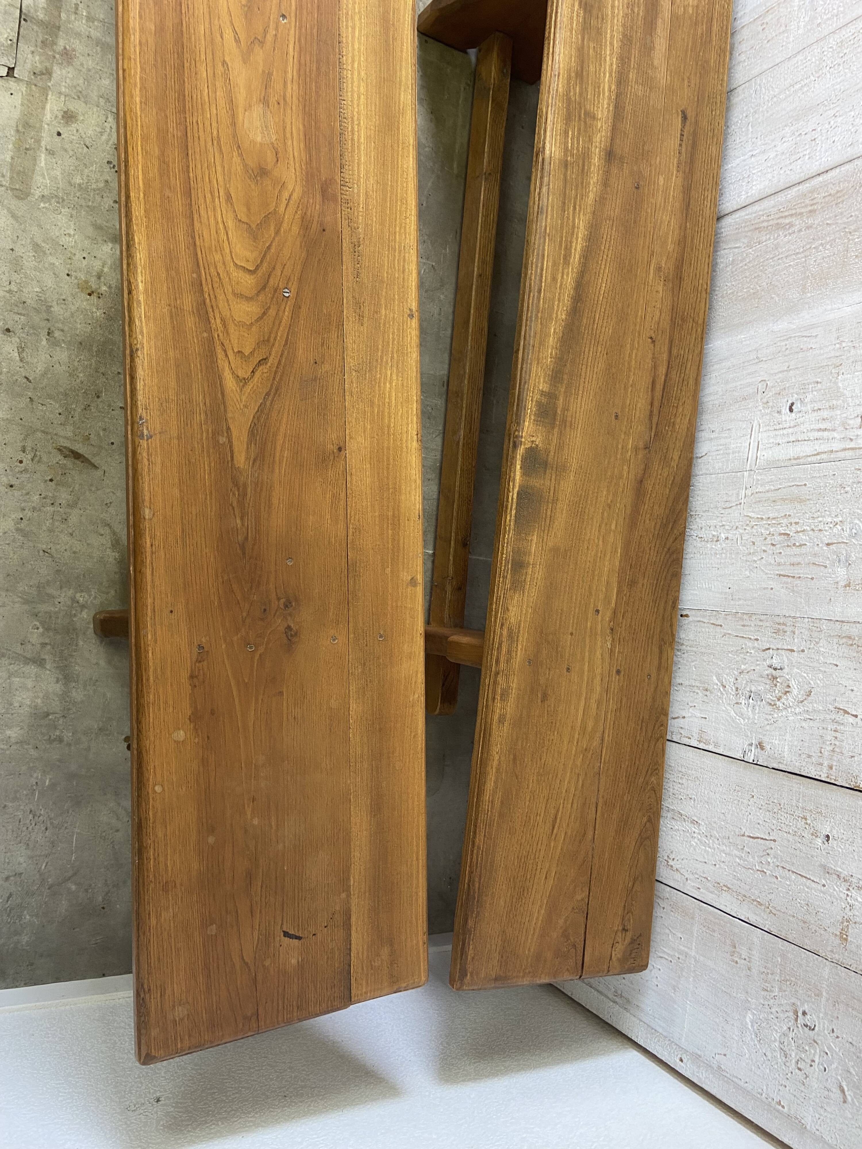 Paire de bancs de ferme 290cm