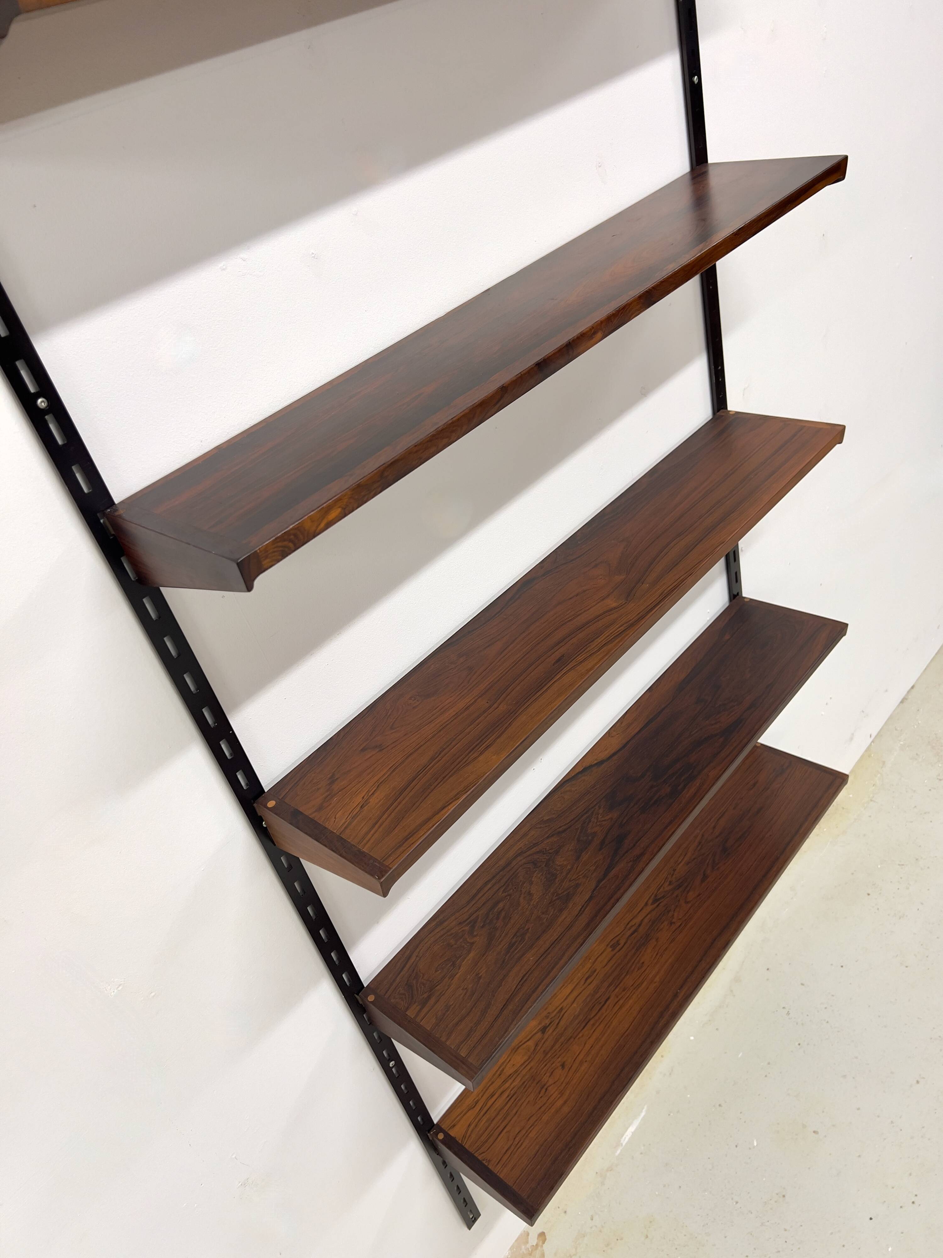 Rosewood Shelves By Kai Kristiansen For Feldballes, 1960s.