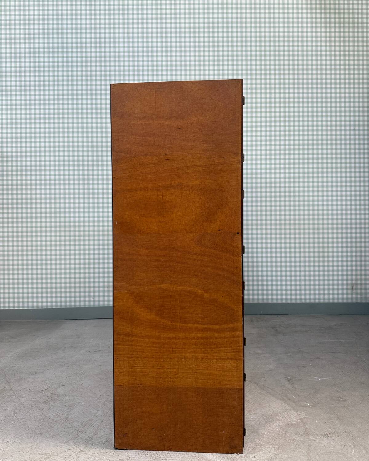 Large vintage wooden locker cabinet