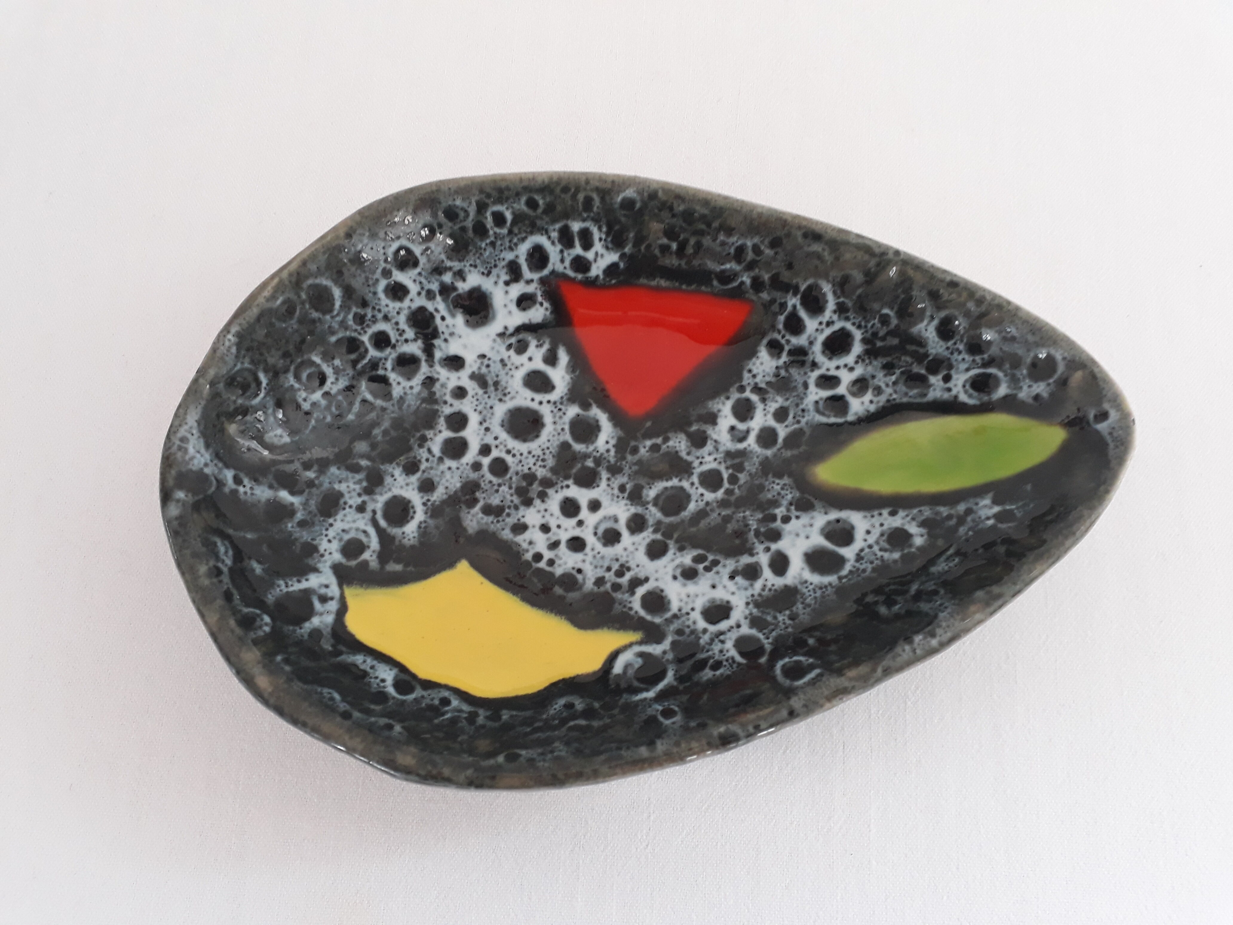 Coupelle ou vide poche céramique signe Luc Vallauris vintage années 50