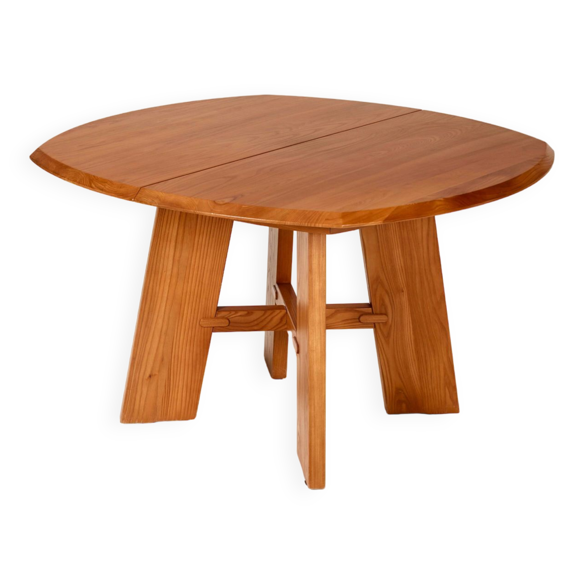 Table  de salle à manger en orme, 1970s