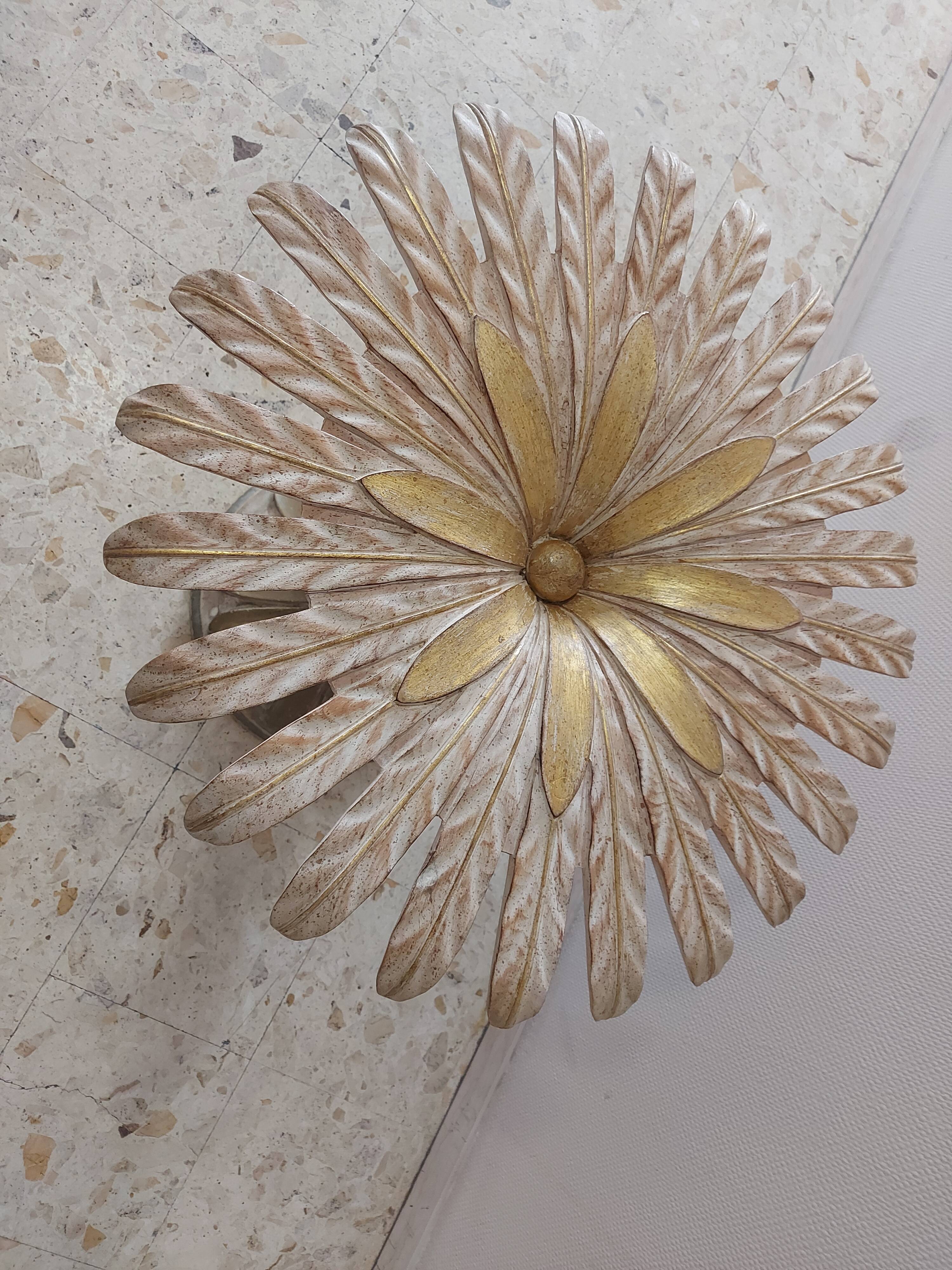 Italian daisy table 60s, 70'S design table Chelini Florence