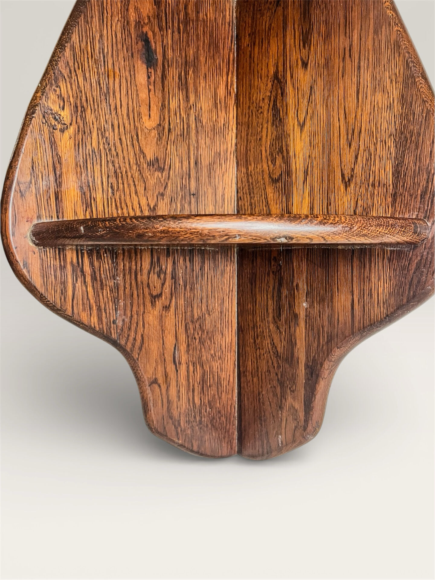 Antique corner shelf (corner unit) in solid oak