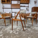 Kai Kristiansen Model 31 vintage Danish teak dining chairs