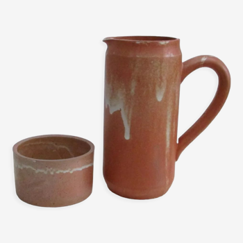 Pitcher and stoneware pot
