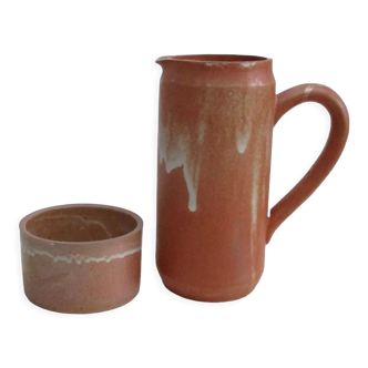 Pitcher and stoneware pot