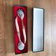 Laguiole salad service in its box – 2 pieces (White & Stainless Steel)