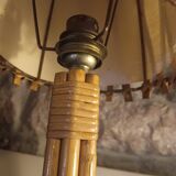 Rattan lamp by Louis Sognot