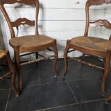 4 chaises anciennes paillées