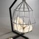 Ib arberg hanging parrot mid-century birdcage chair 1970,s