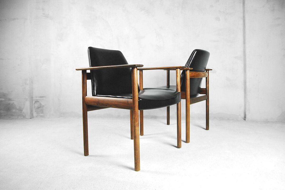 Pair of armhairs by Sven Ivar Dysthe for Dokka Møbler, 1960