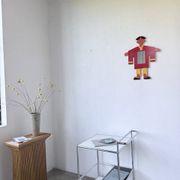Child's character painted wooden mirror