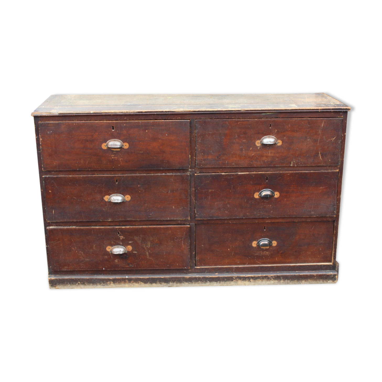Pine haberdashery 6 x drawer chest drawers ,