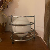 70s lamp chrome and opaline
