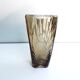 Old Art Deco vase - Smoked cut glass - France 1940