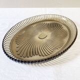 Oval serving dish in Bayel fluted glass