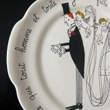 Wedding plate Jacques Charmoz