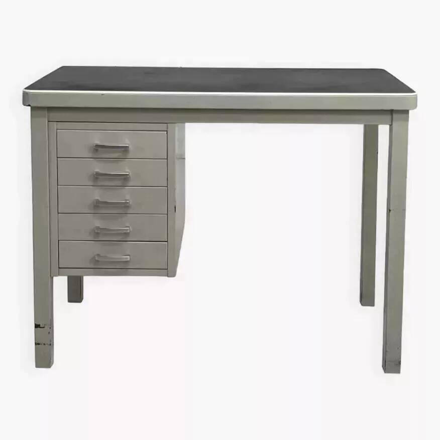 1950s metal and industrial style desk