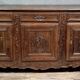 Important Louis XV period sideboard in carved solid oak