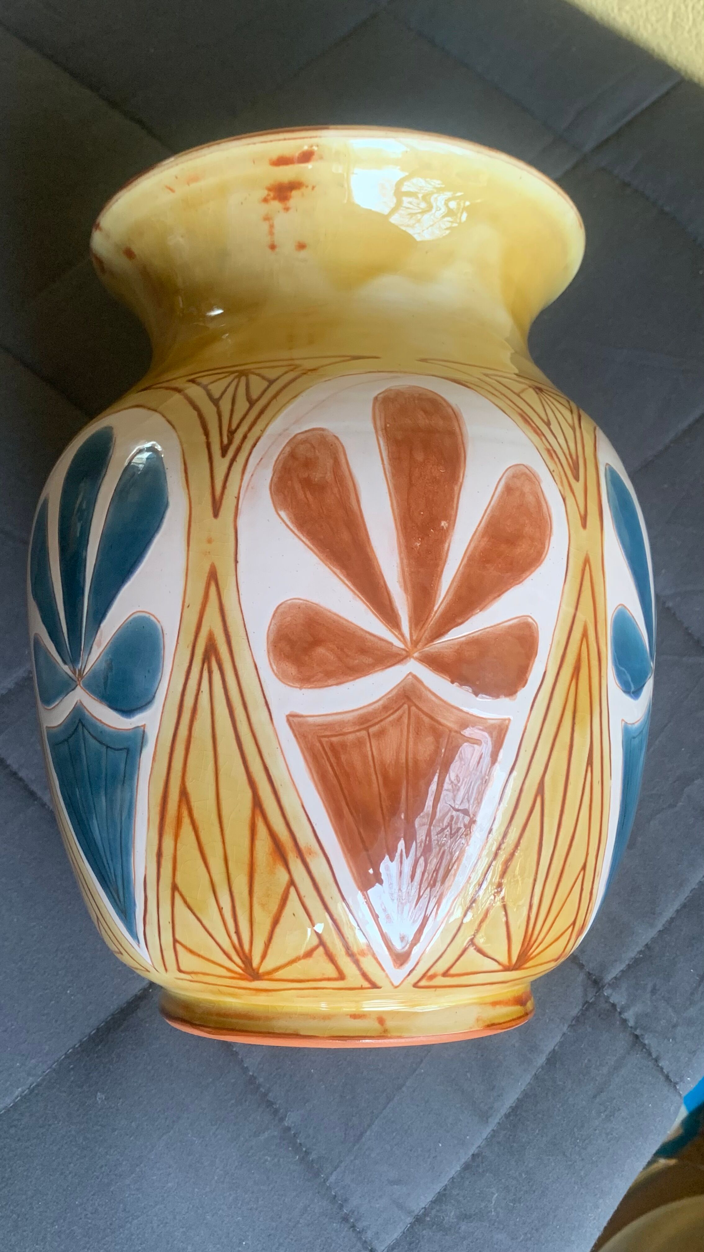 Porcelain case by Jean-Claude Malarmey for Vallauris, France.