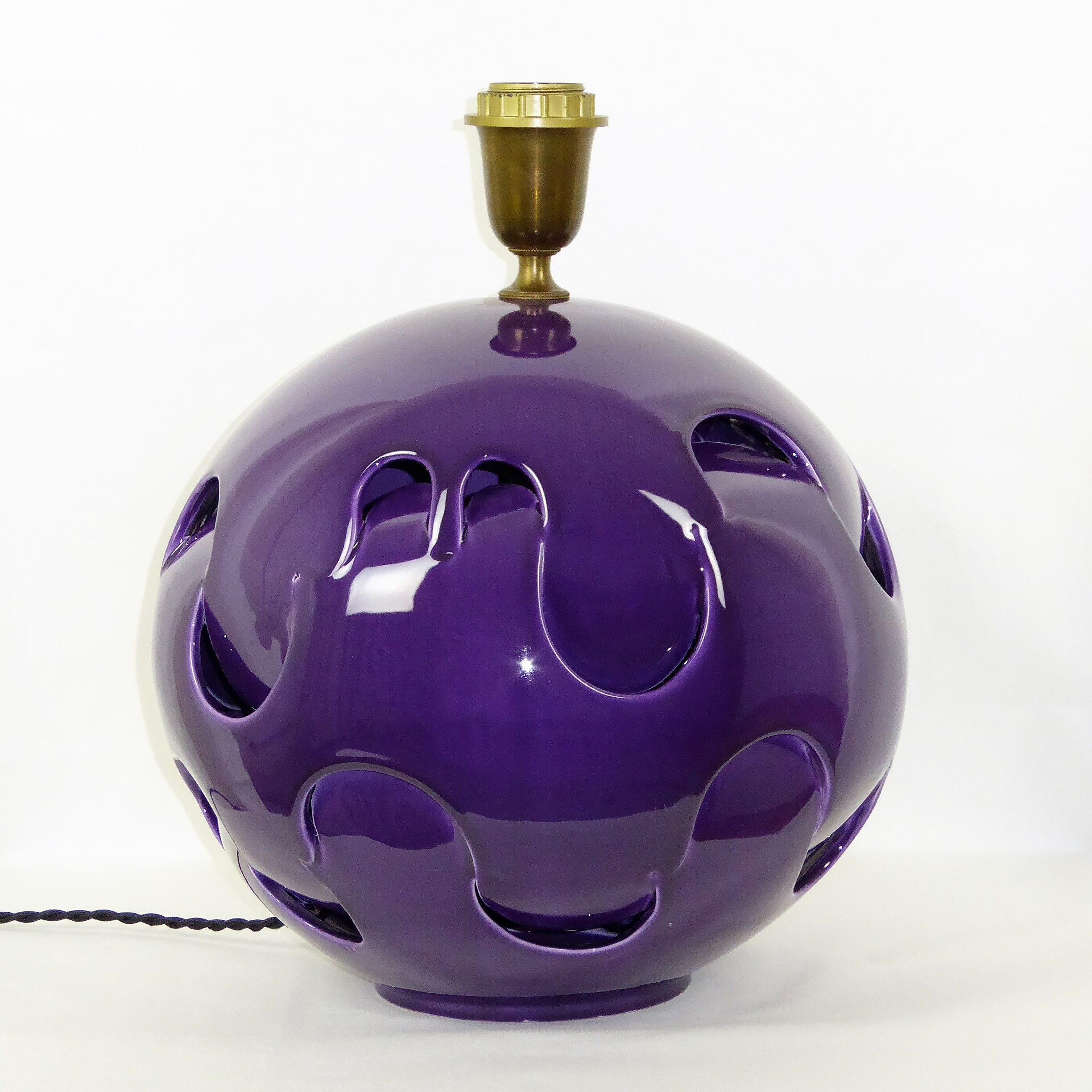 Plum shaped ceramic ball lamp, 1970