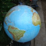 World map bright globe