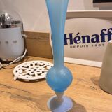 Vintage blue opaline soliflore vase
