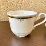 Villeroy & Boch 1960 porcelain coffee set of 6 cups and saucers