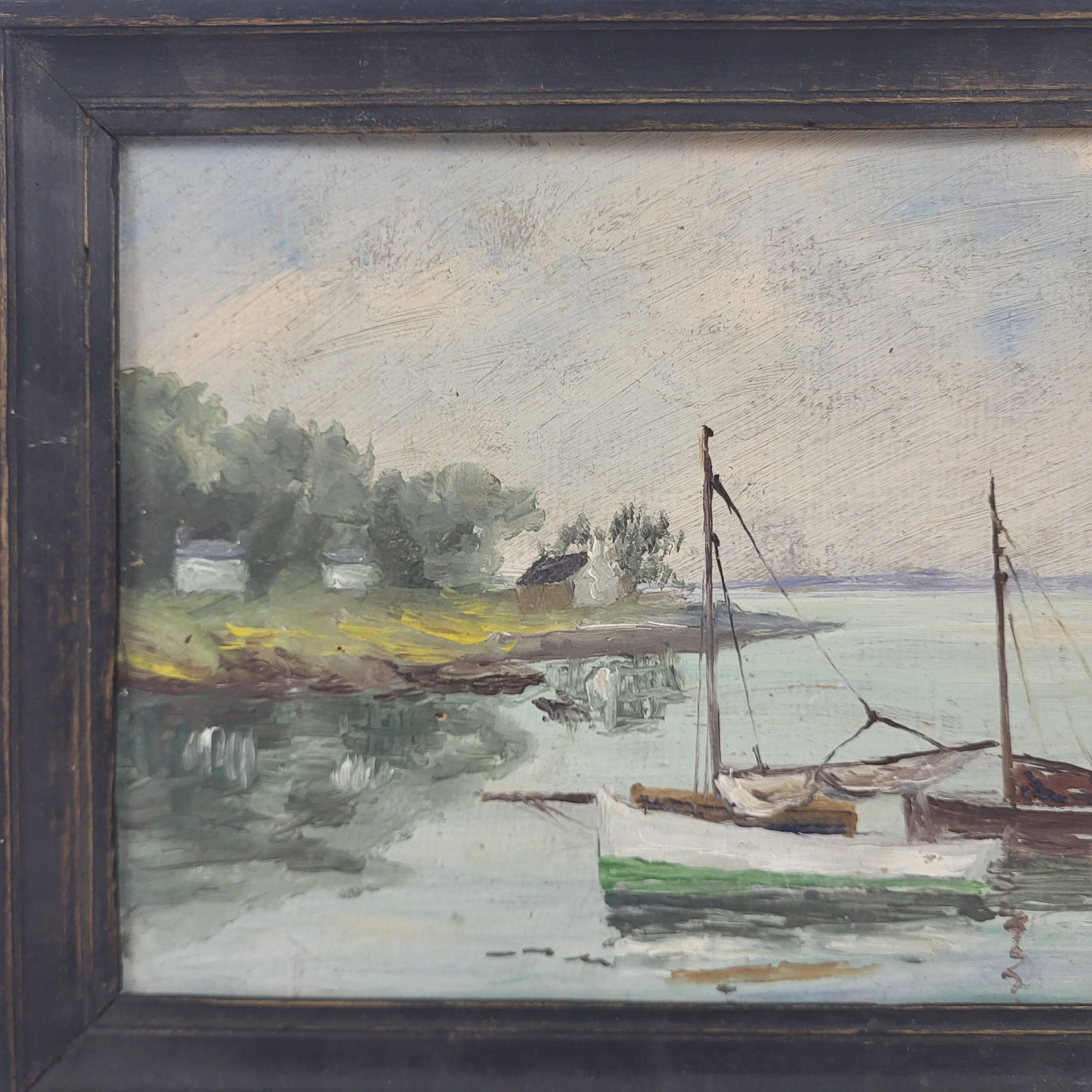 Marine - Oil on panel - Farlès