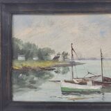 Marine - Oil on panel - Farlès