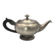 Antique teapot in silver-plated metal with ercuis goldsmith hallmarks