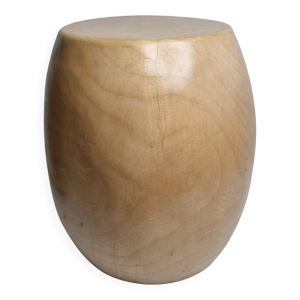 Tabouret brutaliste monoxyle - manguier