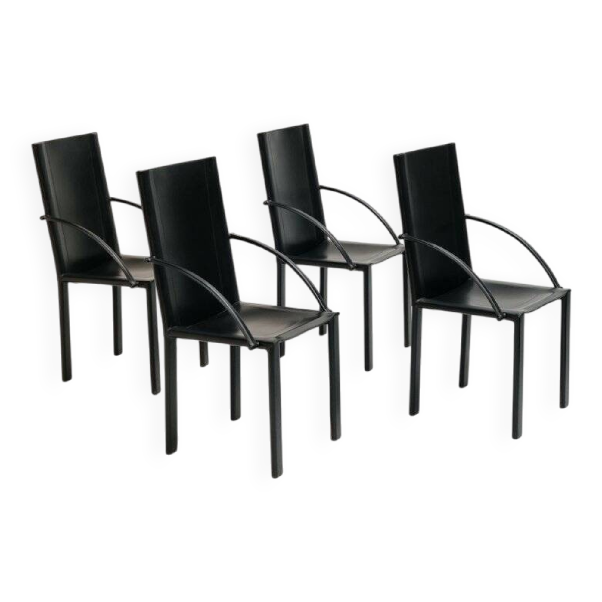 Fauteuils par Carlo Bartoli pour Matteo Grassi, 1980s, set de 4