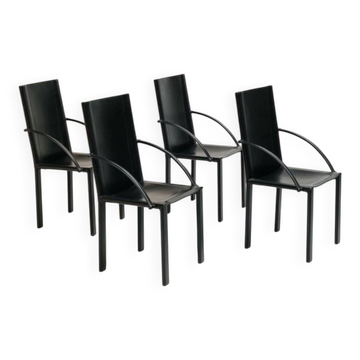 Armchairs by Carlo Bartoli for Matteo Grassi, 1980s, set of 4