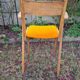 Fauteuil pieds compas design vintage année 50