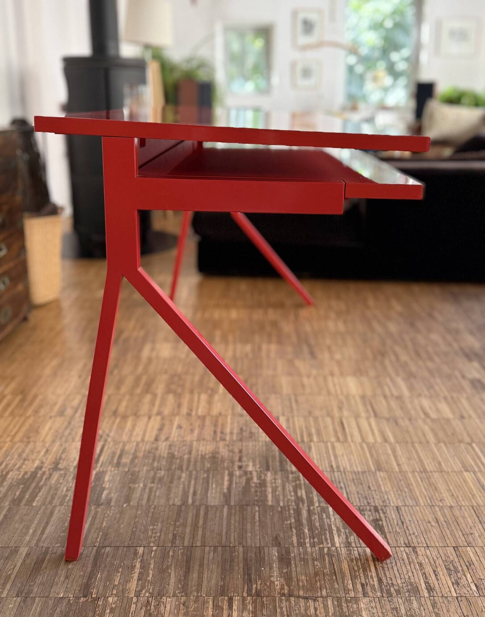 Red lacquered desk Conran Shop