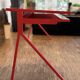 Red lacquered desk Conran Shop