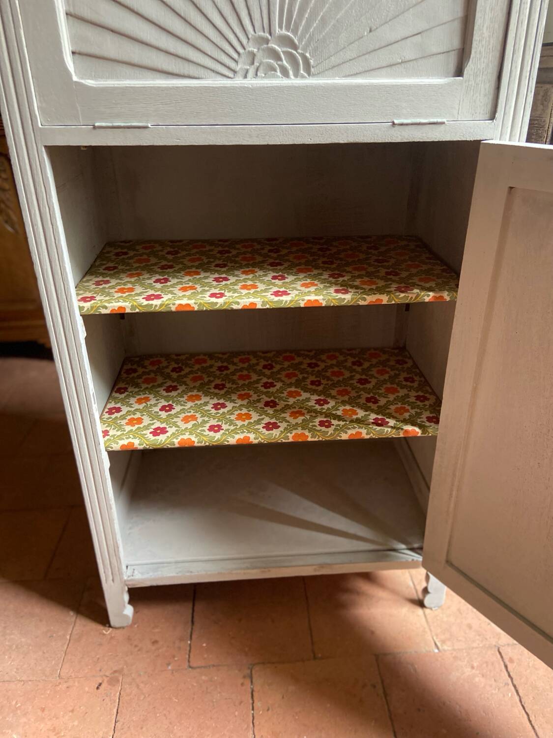 Antique Art Deco cream buffet