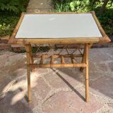 Bout de canapé - table d’appoint en rotin